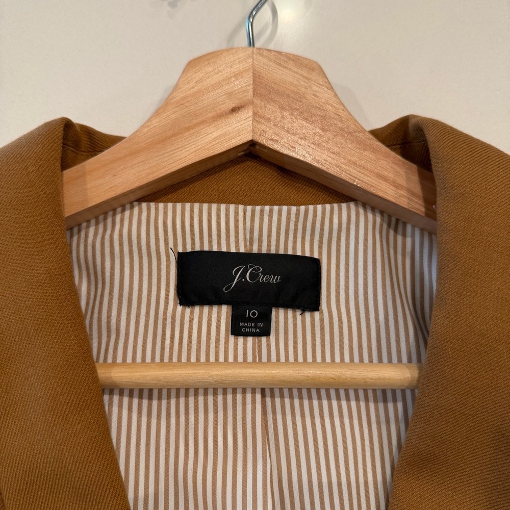 J. Crew Parke Blazer in Wool Flannel Chestnut Size 10 - Picture 6 of 10